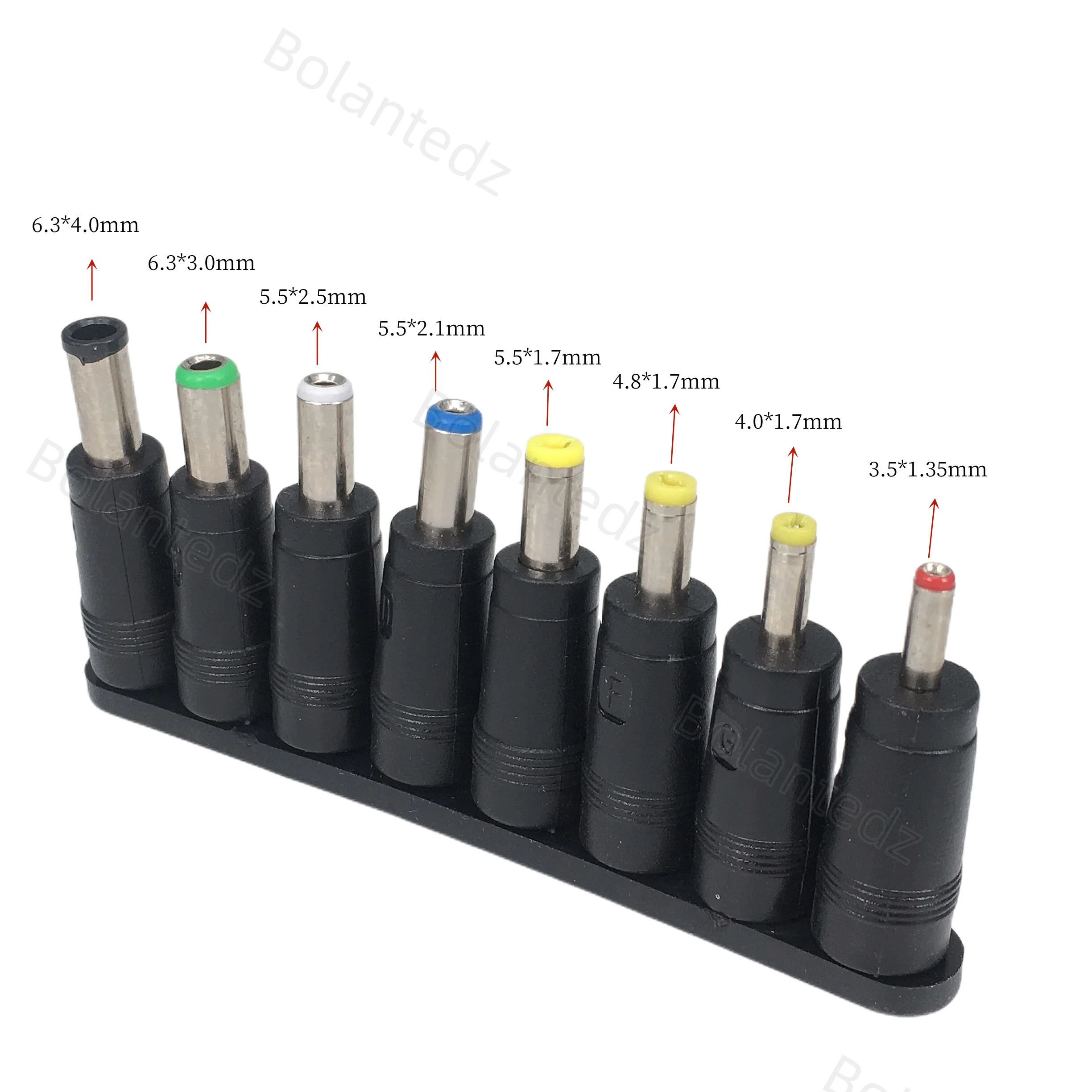 Kit de adaptador de corriente CC Universal, 5,5mm x 2,1mm, Conector de puntas para Lenovo, portátil, fuente de alimentación, juegos de enchufes