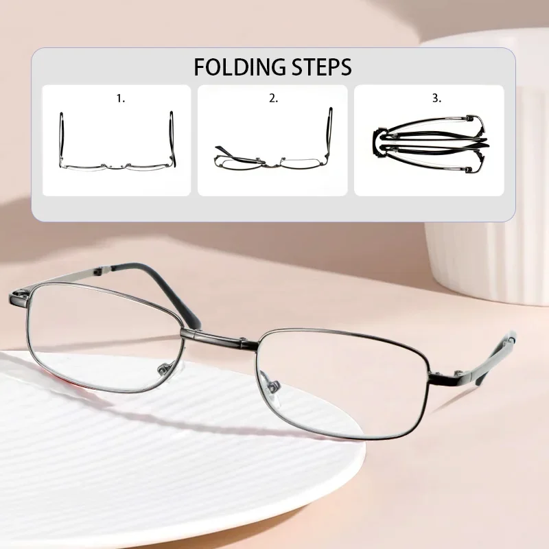 Foldable Reading Glasses for Men Women Diopters:0.5+0.75+1+1.25+1.5+1.75+2+2.25+2.5+2.75+3+3.5+4.0