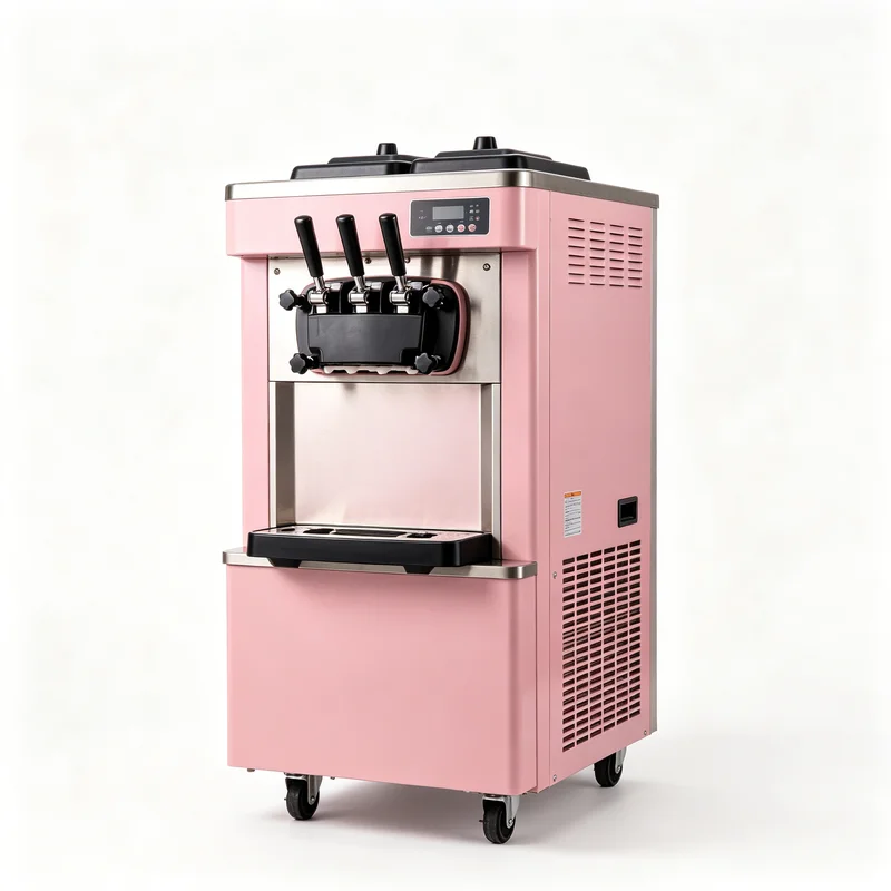 

Heavy Duty Ice Cream Machine 2200W Commercial Soft Serve Maker Frozen Yogurt Dispenser for Shop Store