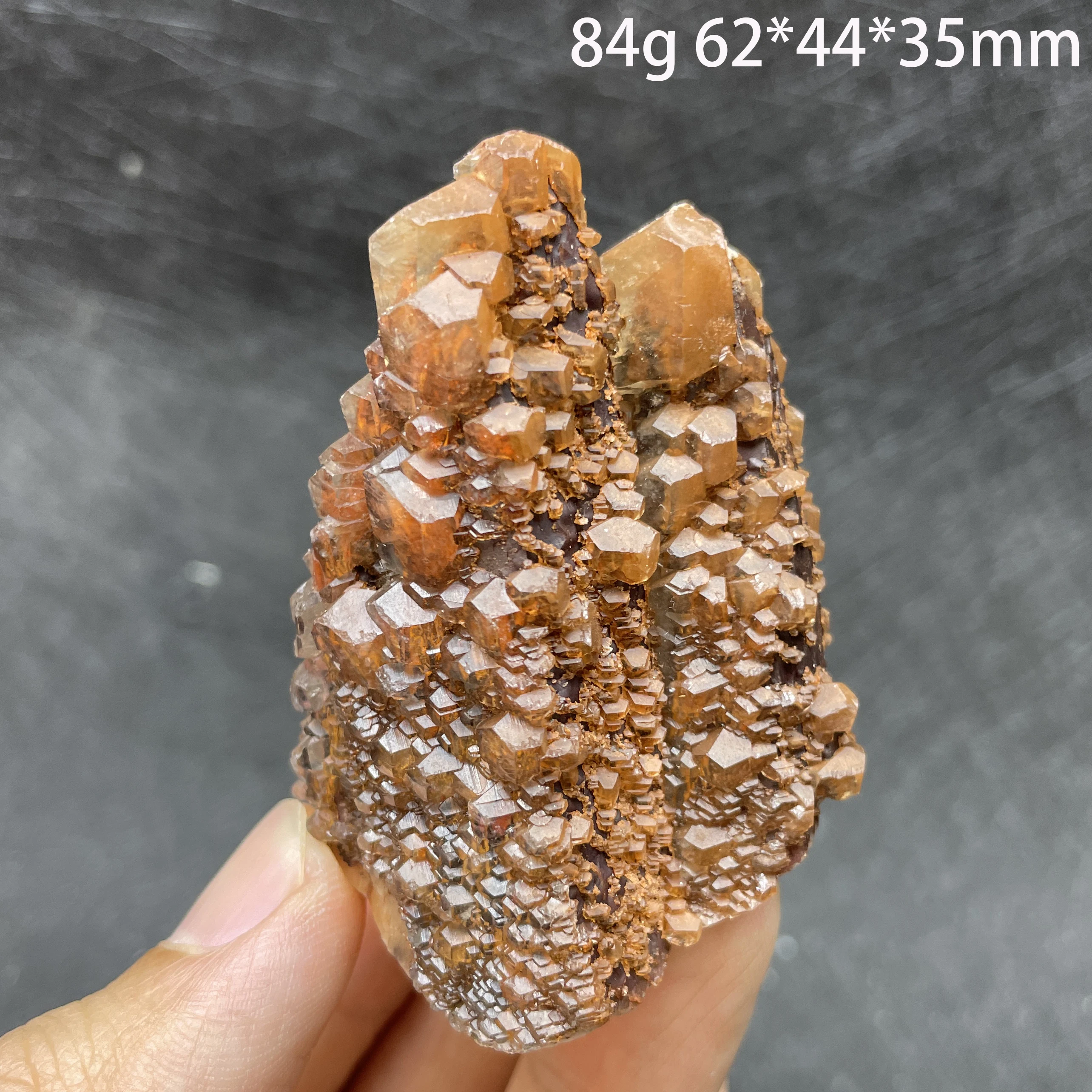 الحجر الطبيعي الماس الأحمر الكالسيت الكريستال عينة معدنية تعليم الكوارتز الخام الصخور الديكور شفاء هدية #4