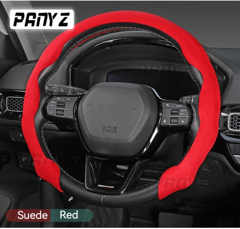 Non-slip Car Steering Wheel Cover Suede For Peugeot 208 2008 308 3008 408 4008 508 5008 107 206 301 Car Accessories