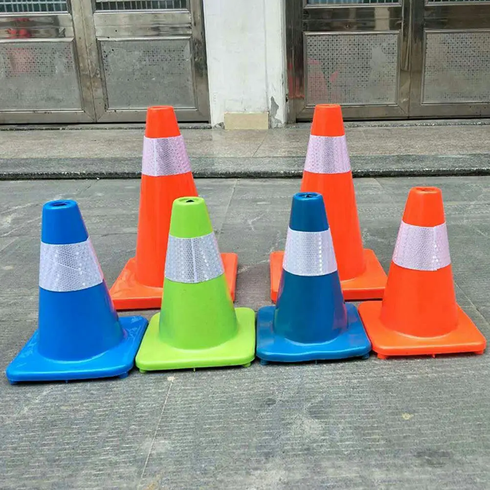 Red Traffic Cone Safety Cone for Parking Driveway Markers Outdoor Drivers Training Plastic Road Construction Sign