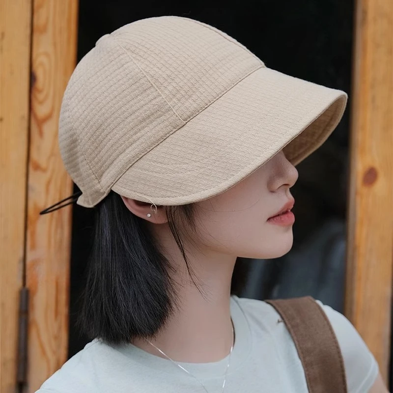 Summer Solid Color Bucket Hat for Women UV Protection Outdoor Sports Hat Casual Sun Hat Gift Lightweight  Sun Protection Face