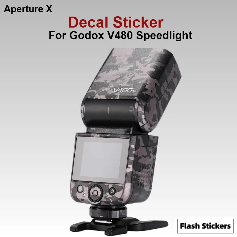

Для Godox V480 Flash Skin Wrap Cover Film для камеры Godox V 480 Speedlight Премиальная наклейка Защитная наклейка для кожи