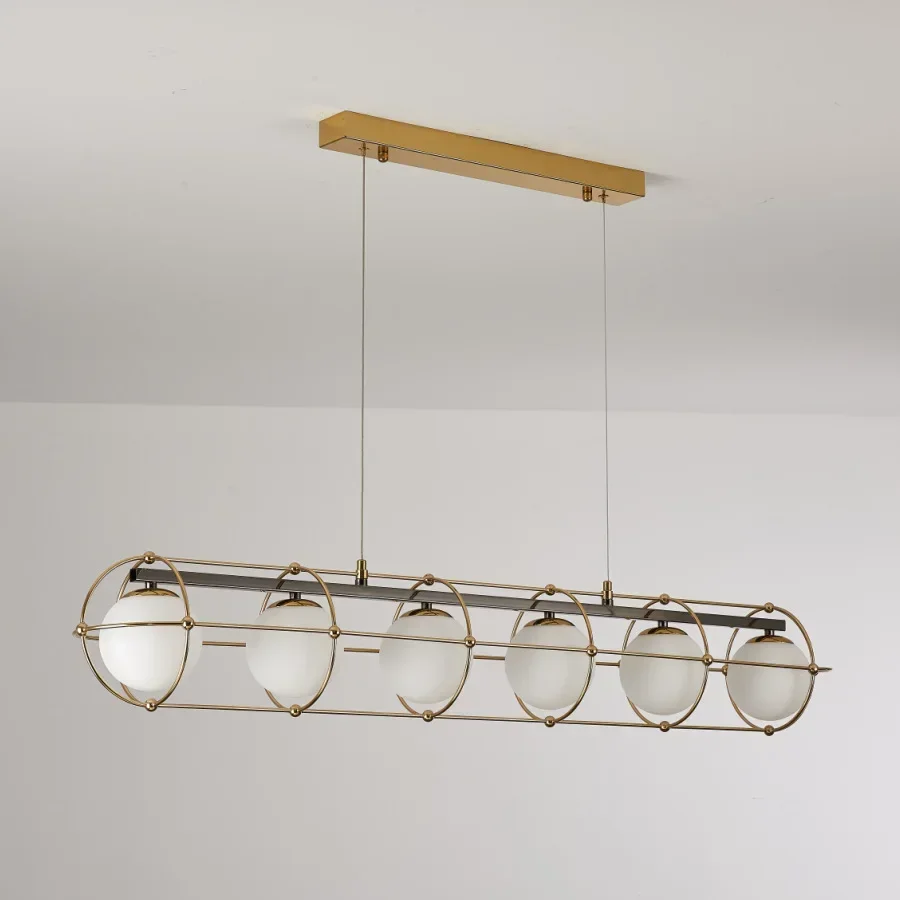 

Modern Minimalist Glass Ball LED Chandeliers Creative Pendant Lights for Living Room Dining Room Home Decor Stylish Luster