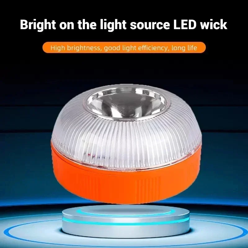 

F5 Emergency Light V16 Homologated DGT Approved Car Emergency Beacon Light Rechargeable Magnetic Induction Warning Lights