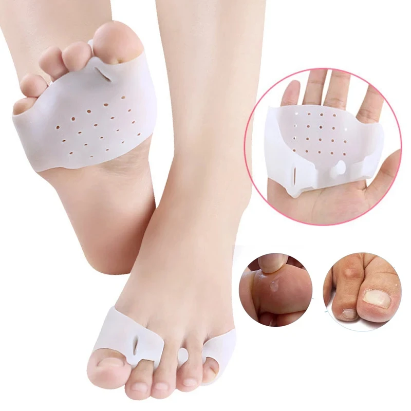 

10Pairs Silicone Thumb Valgus Toe Splitter Forefoot Pad Gel Feet Care Bunions Orthopedic Correctors Separator Straightener