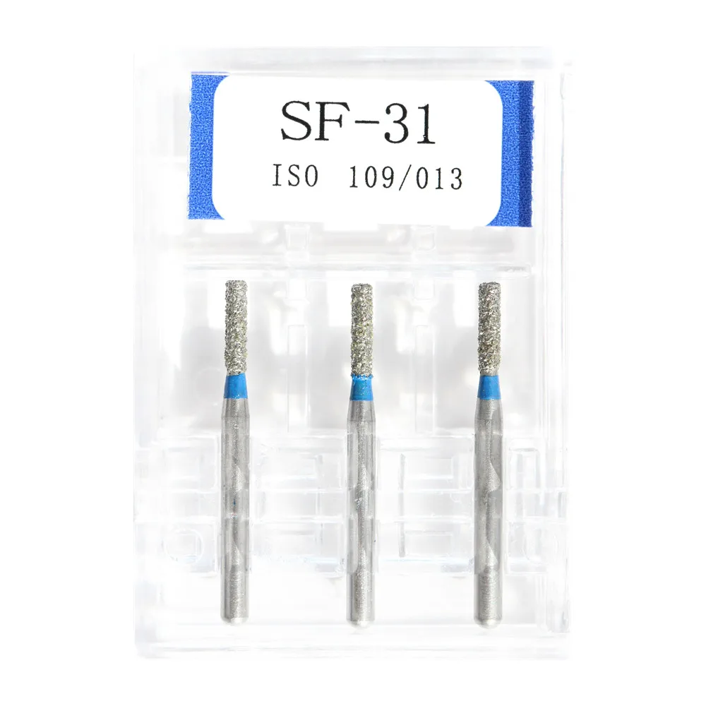 3pcs/Pack Standard Dental Diamond Burs High Speed Handpiece Polisher Drill Tools FG1.6mm Polishing Dentist Lab Material Products