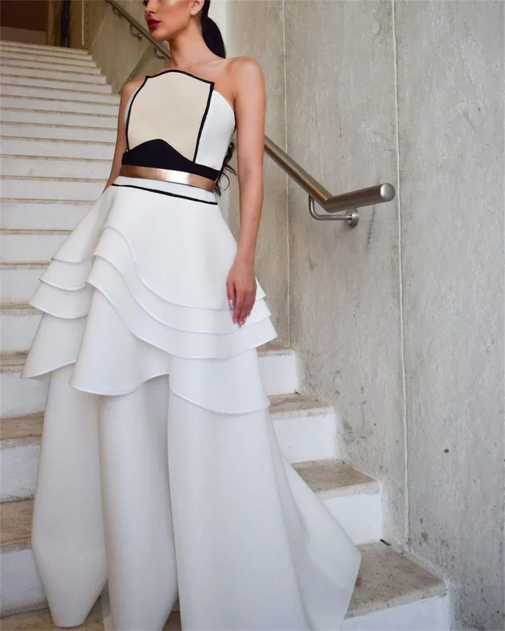 

Customized Prom Dress Fashion Sexy Strapless A-line Draped Satin Formal Occasion Gown Dress Party Evening Elegant Luxur