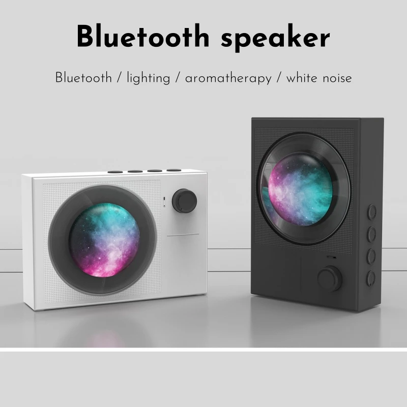 Bedroom Bluetooth Speakers Creativity Nightlight Wireless Stereo Sound White Noise For Girl and Kids Multifunction Music Player