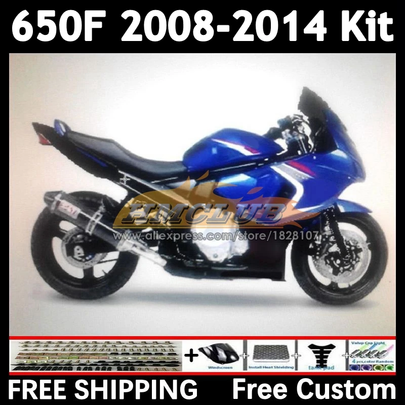 Body For SUZUKI GSXF 650 CC GSX650F 2008 2009 2010 2011 2012 2013 2014 blue factory 23No.28 GSXF650 08 09 10 11 12 13 14 Fairing