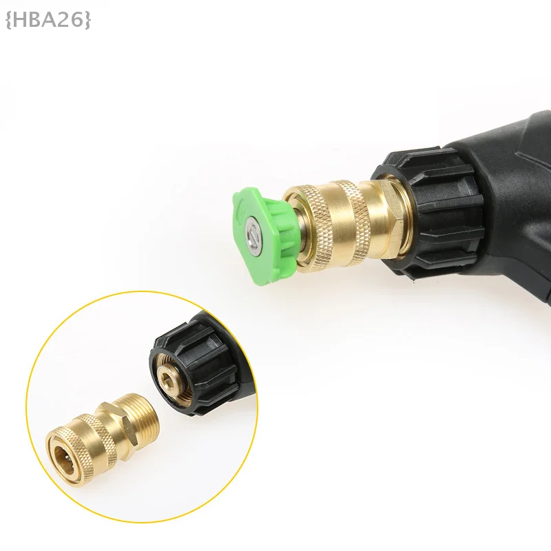 1/4 Quick Plug Thread High-pressure Clean Machine Water Gun Connector Household High-pressure Water Gun Quick Connector Adapter