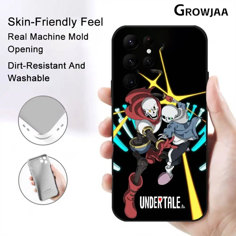 

Game U-Undertale Anime Phone Case For Samsung Galaxy S24 Ultra S22 S23 Ultra S21 S20 5G Protective Silicone TPU Soft Funda