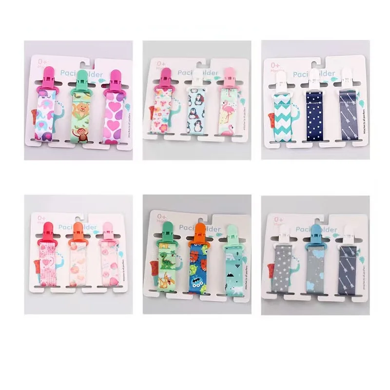 3 Pcs/Set Baby Pacifier Clips Pacifier Chain Dummy Clip Nipple Holder For Nipples Children Pacifier Clip Soother Holder attache