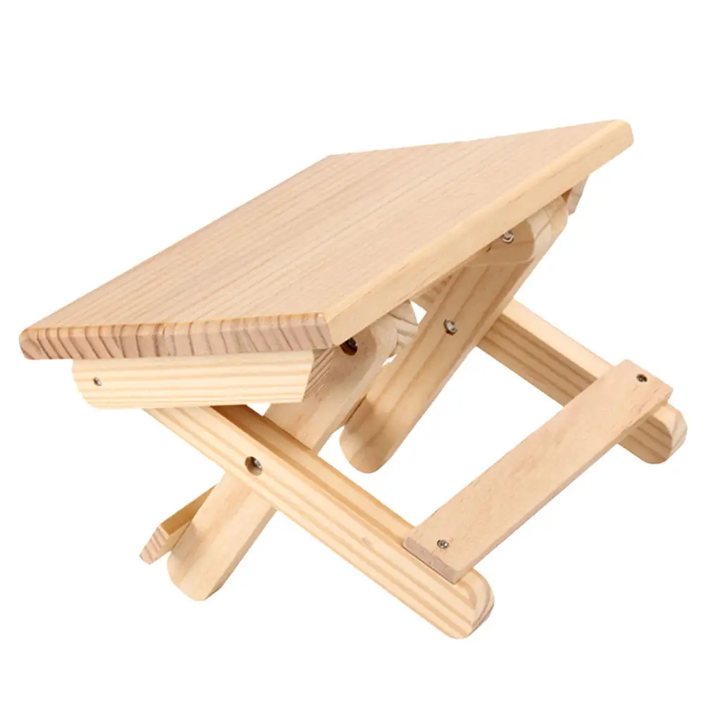 

1Pcs Premium Wooden Folding Stool Compact Foldable Small Chair for Outdoor Indoor Fishing Camping Picnic Travel