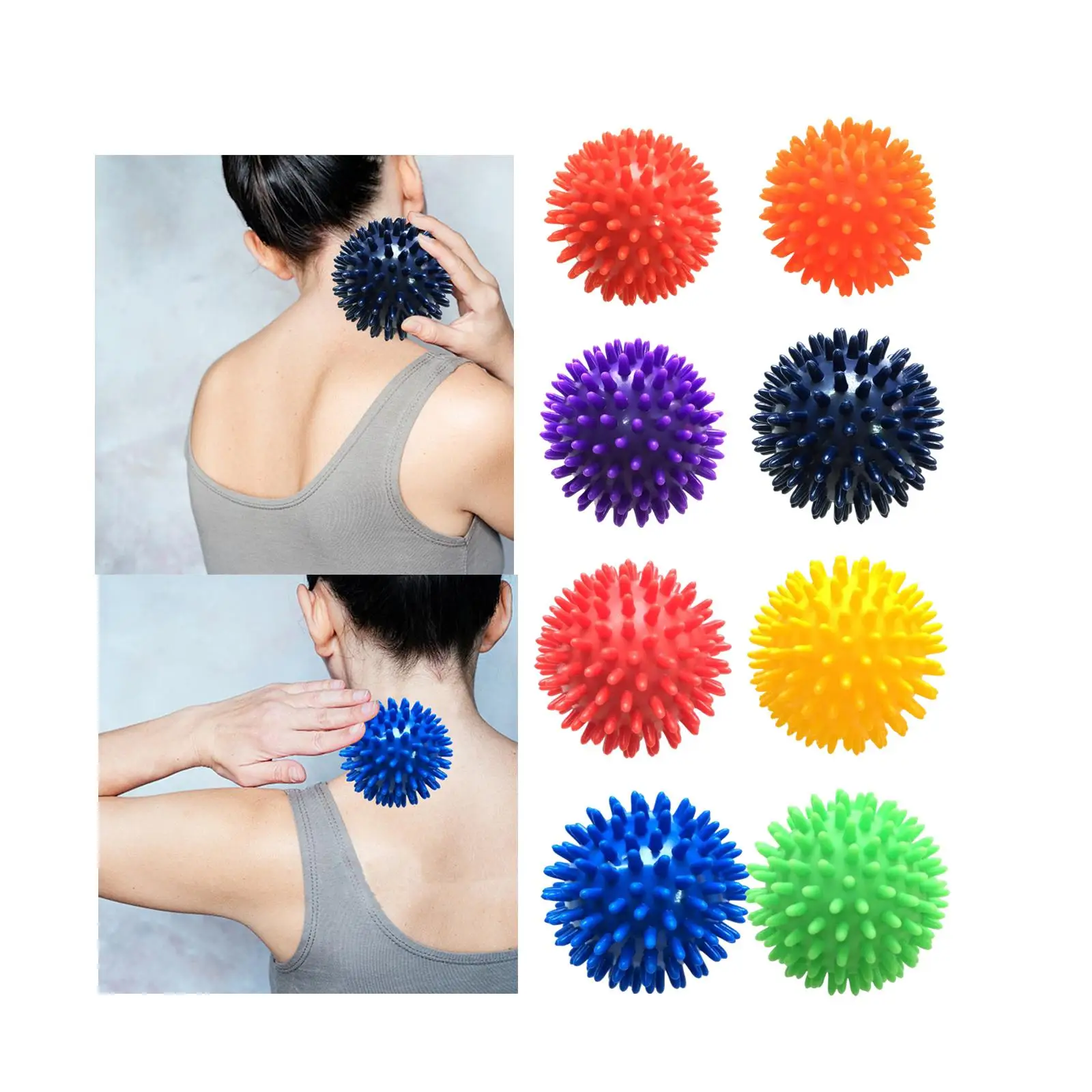 Spiky Balls massager Rollers Manual Handheld Multifunctional