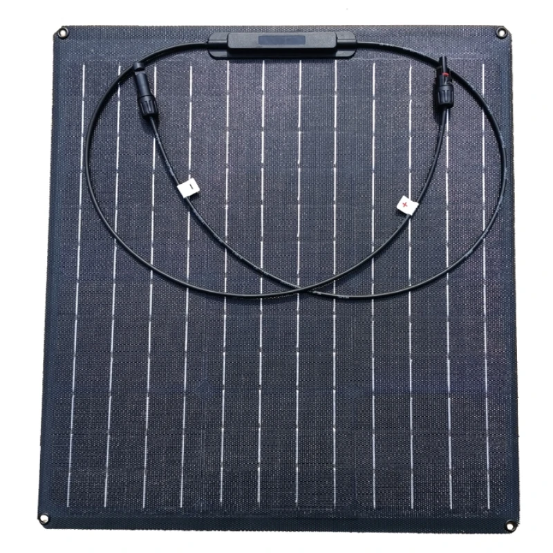 

50W Semi-Flexible Solar Panel Charge 12V Battery Household Outdoor RV Car Electric Car Boat Power Generation