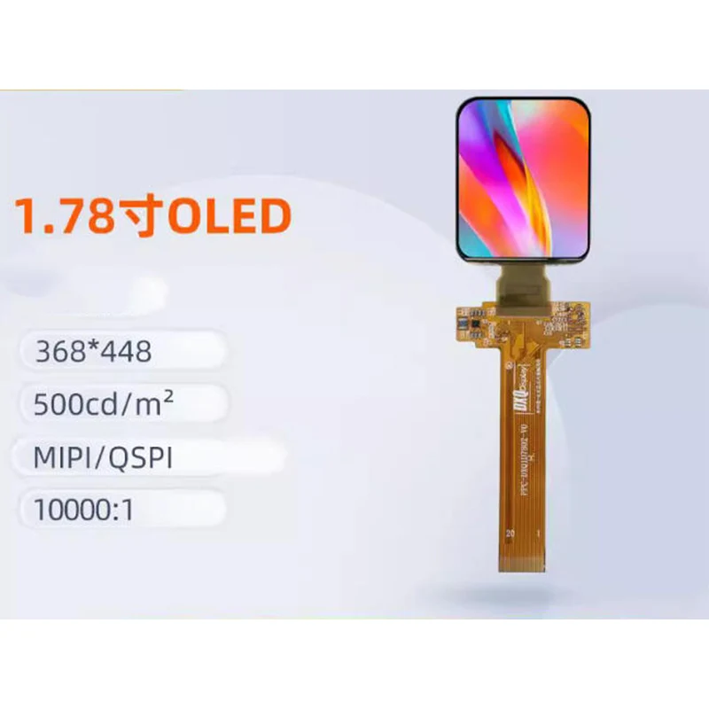 

1,78-дюймовый ЖК-экран 368*498, OLED-дисплей, IPS, полный просмотр, интеллектуальный носимый экран высокой четкости