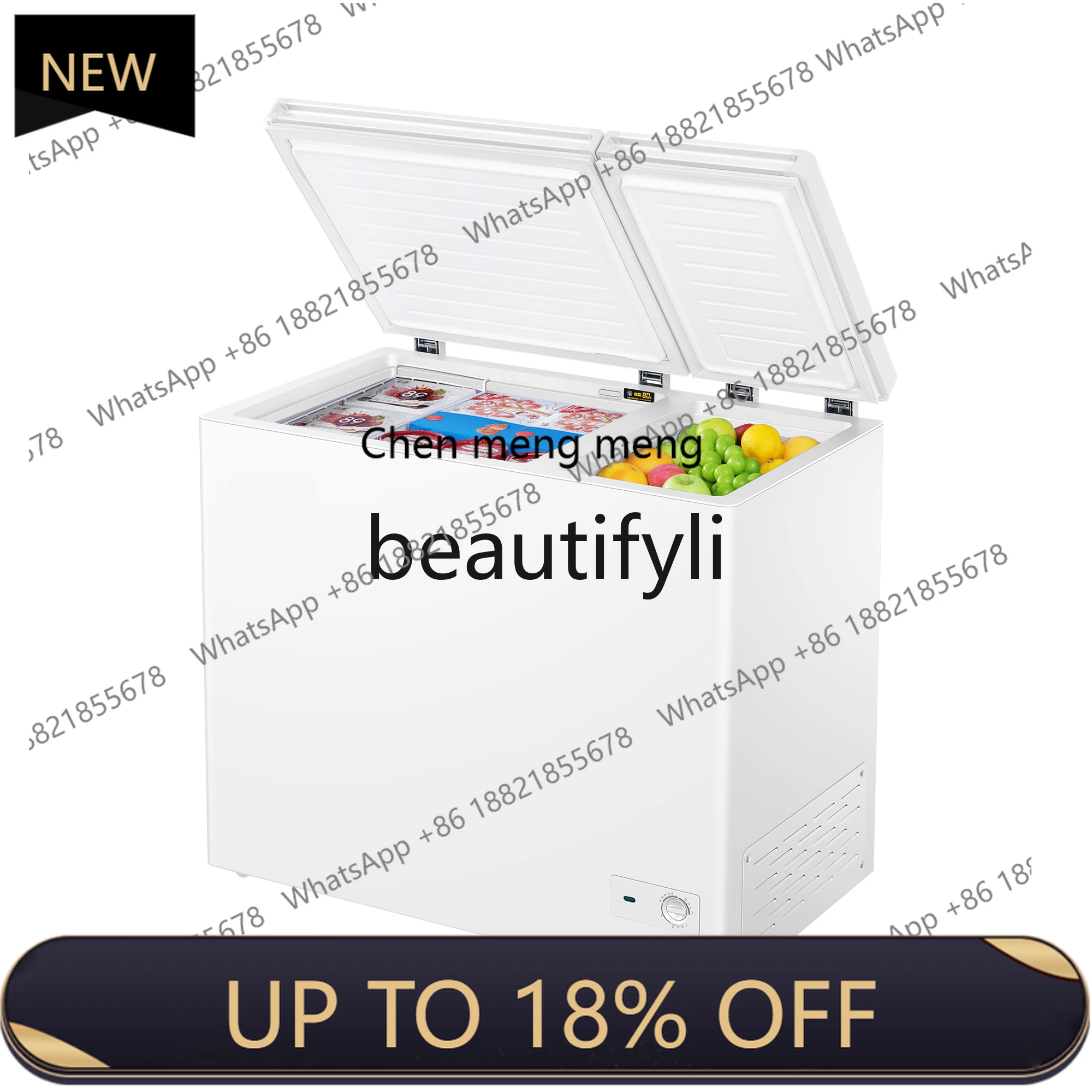 

Z189 213 liters freezer double temperature large capacity fresh-keeping and freezing dual-purpose horizontal freezer refrigerato