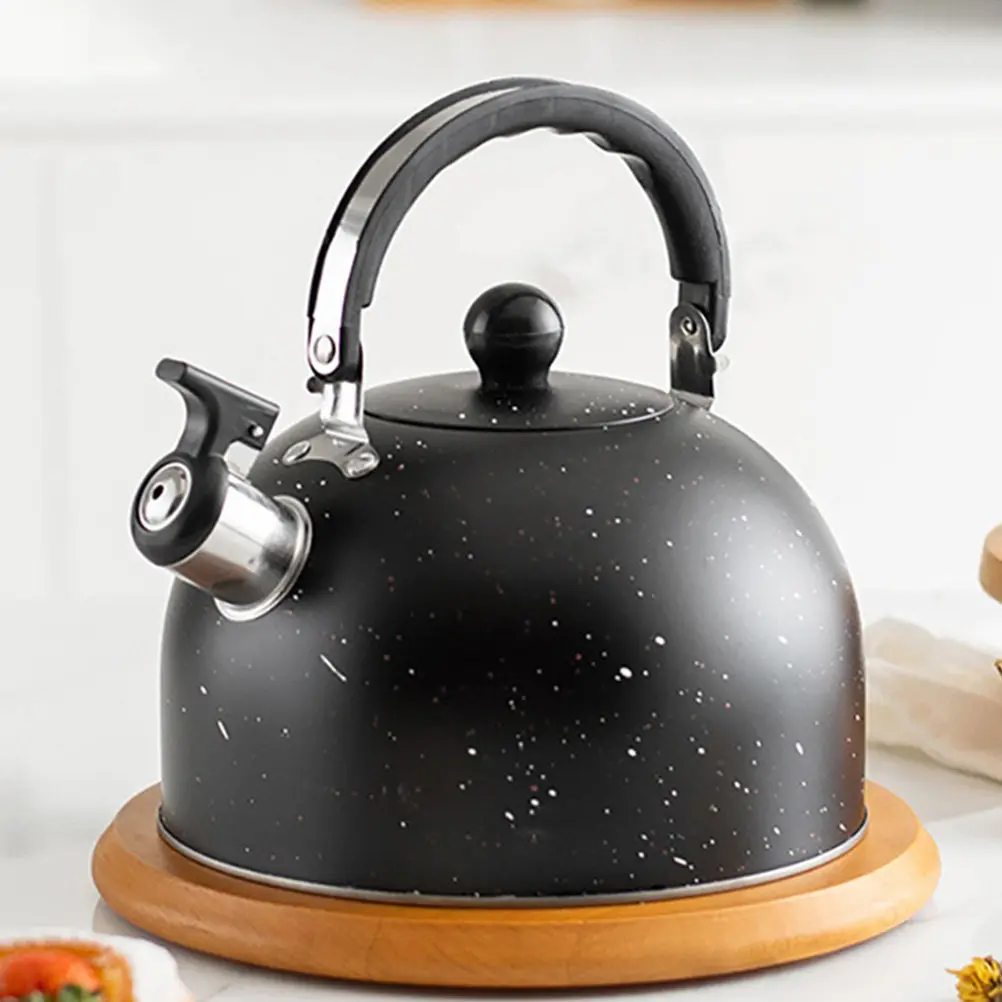 

Чайник-свисток из нержавеющей стали для плиты, кухонный чайник для кипячения воды с звуковым сигналом