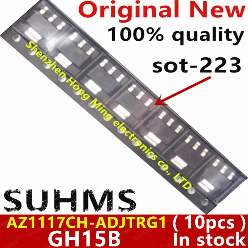 (10 stück) 100% Neue AZ1117CH-ADJTRG1 AZ1117CH GH15B sot-223 Chipsatz