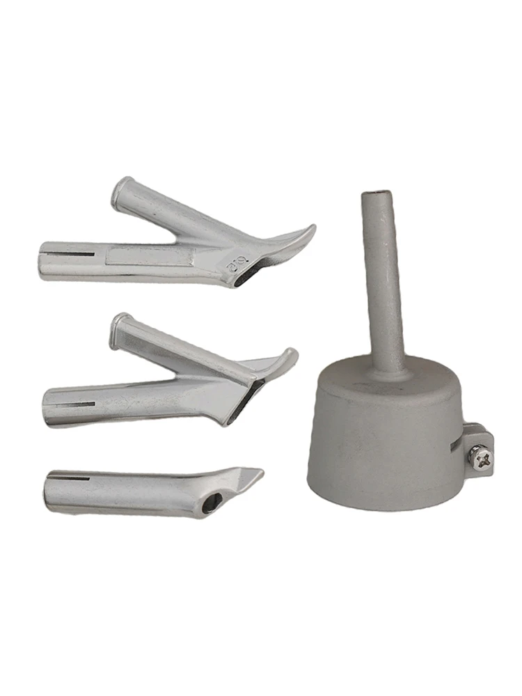 

4Pcs/Set Speed Welding Nozzles For Vinyl PVC Plastic Hot Air Blower Triangle Speed Nozzle 5mm Round Welding Head Alloy Y Type