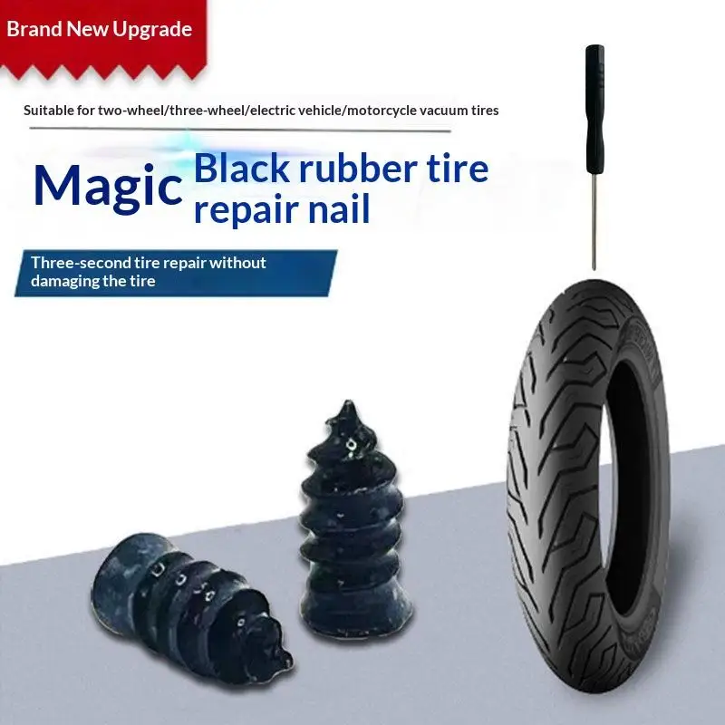 10/20 Stück Reifenreparatur-Gummi-Nägel-Set, 3 Sek. schnelle Reparatur, langlebige Abdichtung für Autos, Motorräder, E-Bikes, Notfallgebrauch – Detail 11