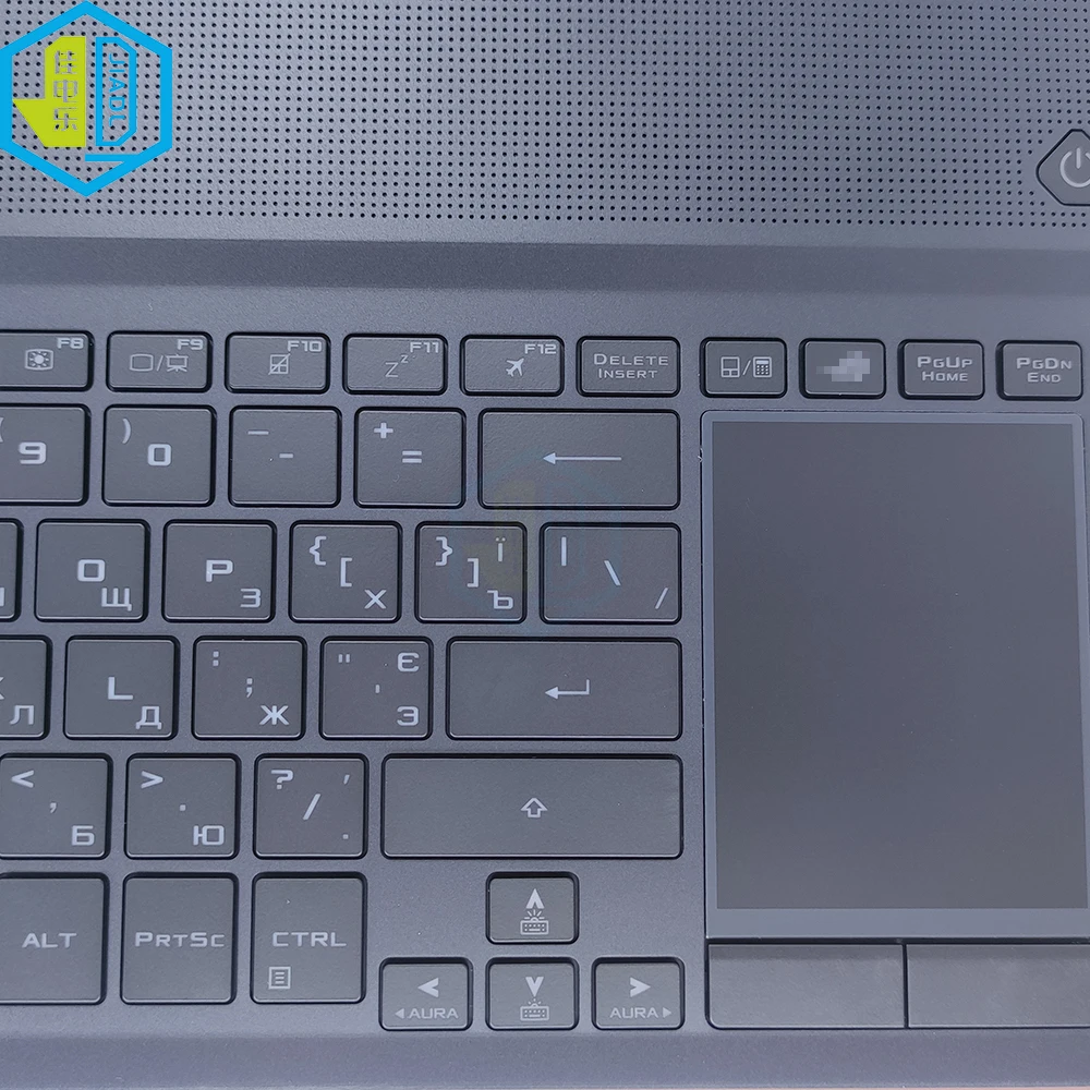 Imagem -02 - Teclado Luminoso com Touchpad para Asus Rog Gx701 Gx701gw Gx701gxr Russo Francês Azerty Bélgica Novo 90n01u1