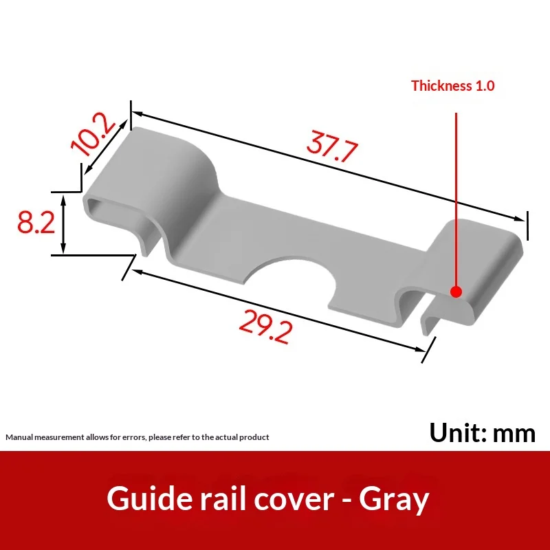 C45 DIN Rail Protective Cover 35mm, PA66 Nylon Flame Retardant Terminal Block Guard Sleeve For Electrical Panel (10PCS)