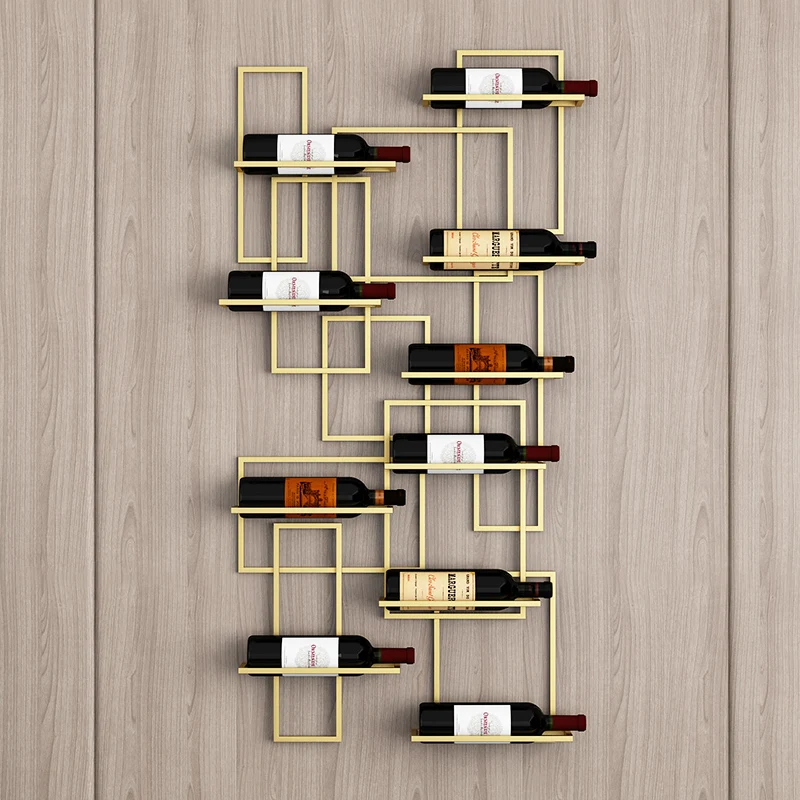 

Metal Wall Bar Cabinet Wine Rack Drinks Display Modern Bar Cabinet Wine Rack Shop Standing Botellero Vino Drinks Furnitures