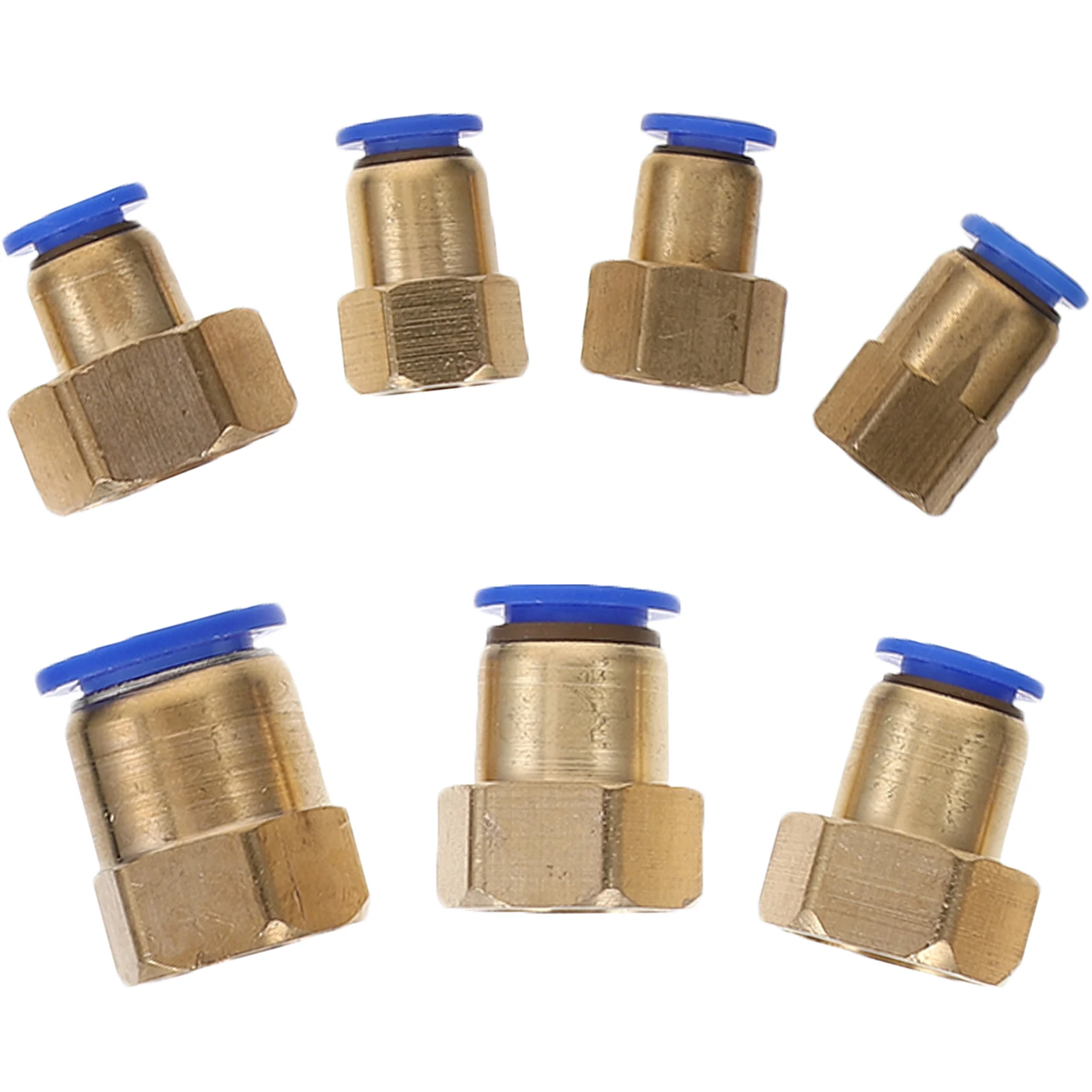 

7pcs Quick Connect Fittings ABS Copper Hose PC4-M4-6-6-8-8-10-10-04 Sturdy