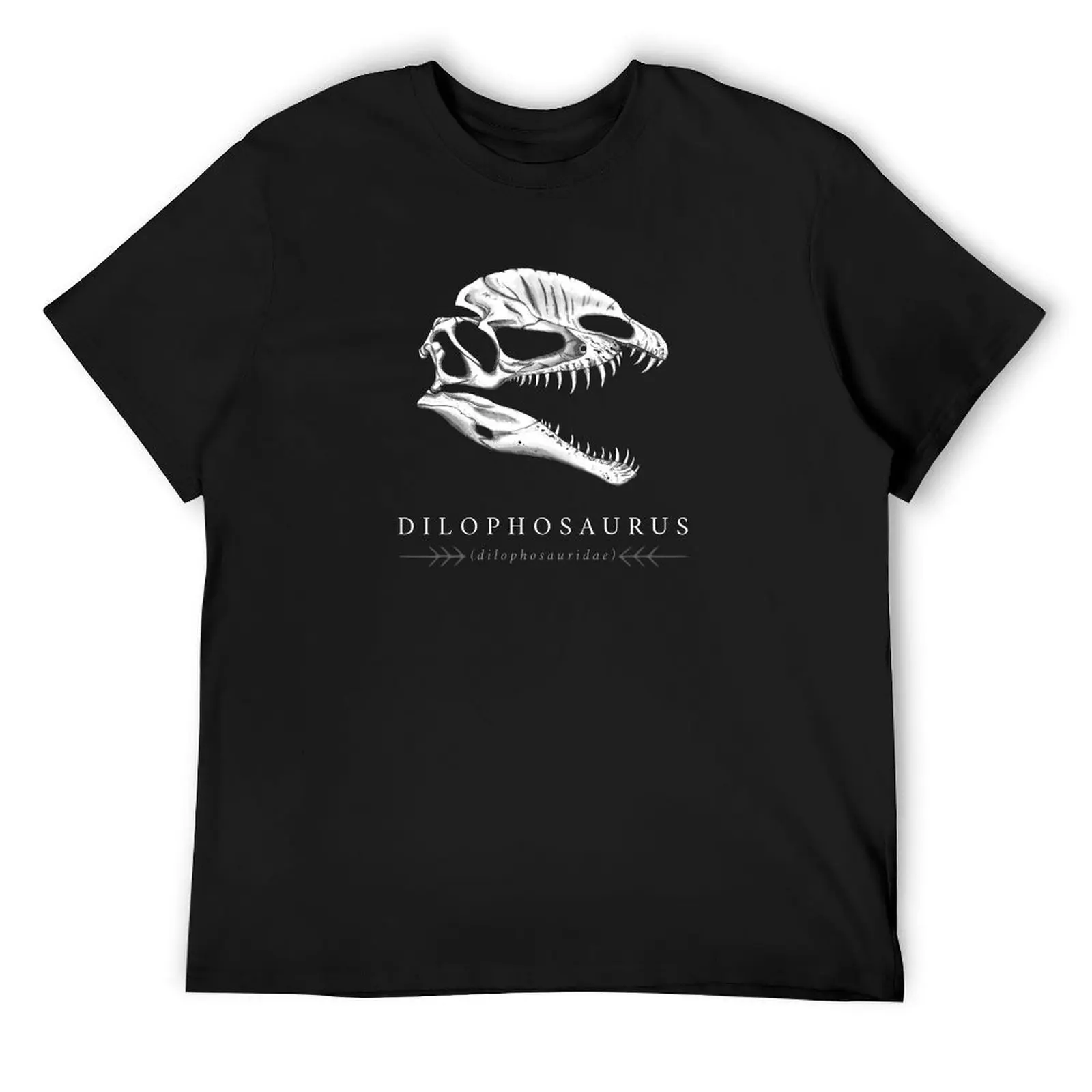 Dilophosaurus dinosaur skull T-Shirt custom shirt aesthetic clothes mens champion t shirts