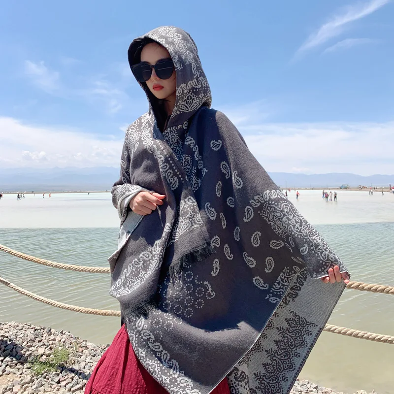 

Wearable Blankets Hat Textile Napping Shawl Hooded Outer Cloak Warm Office Room Nap Sofa Cover Blanket Travel Photography Props