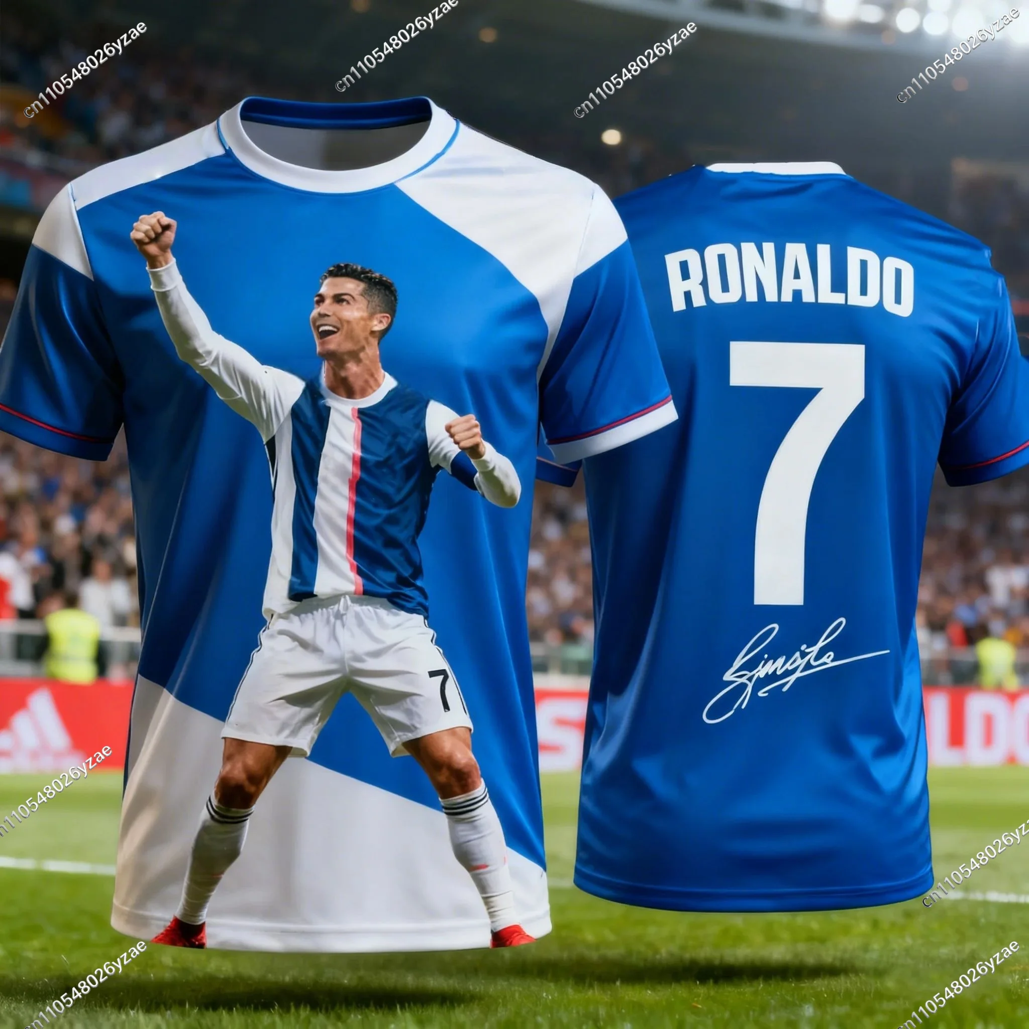 AI Men Jersey GPT Ronaldo # 7 Special Edition Football Jersey for Men Women Kids Commemorative Soccer Shirt Quick Dry Sportswear view 2