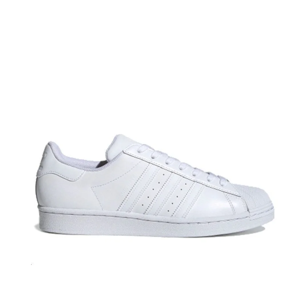 Adidas Pure White SUPERSTAR Original Fashion Trend Low Top Board Shoes Men's and Women's Casual Shoes