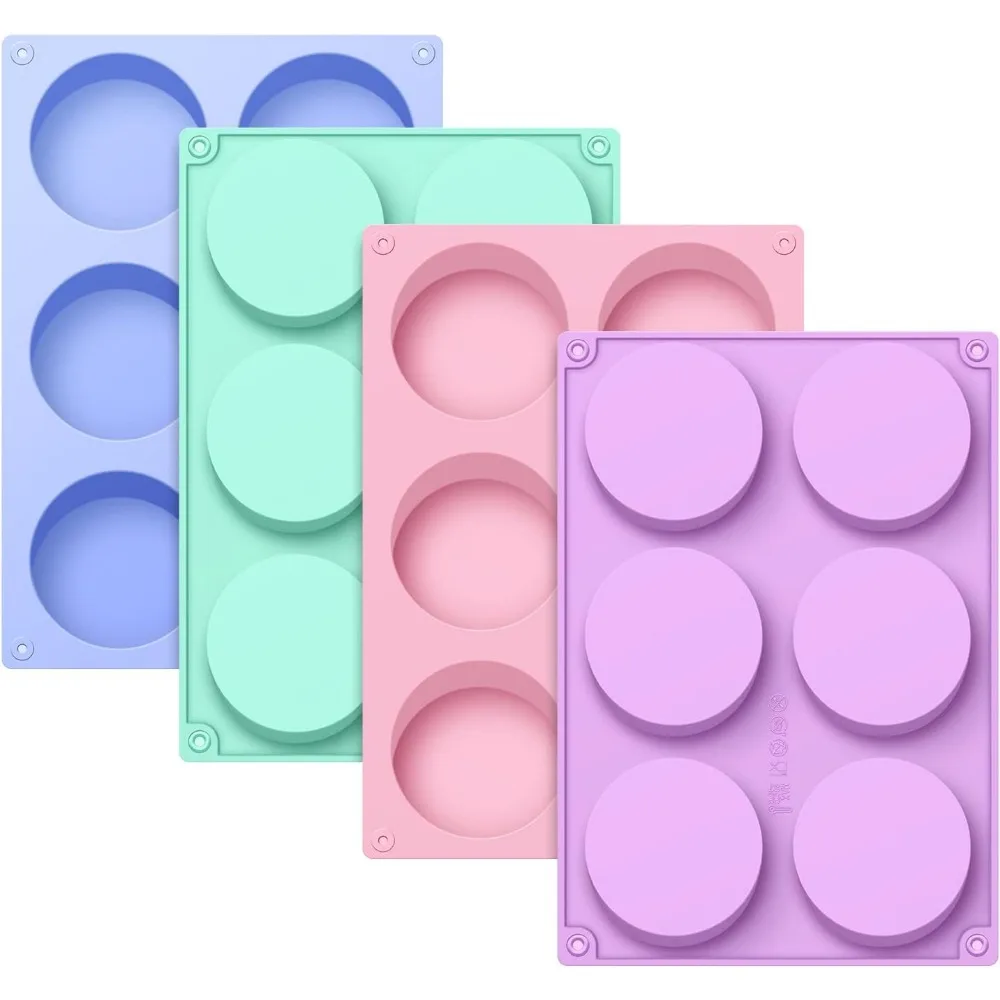 

4-Piece Silicone Oreo Cookie Molds for Chocolate, Candy, Baking - Non-Stick Cylinder Design