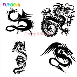 FUYOOHI Play Stickers  Personality Creativity Dragon Pattern Vinyl Car Decals Decorative Sunscreen PVC Motorcycles Stickers