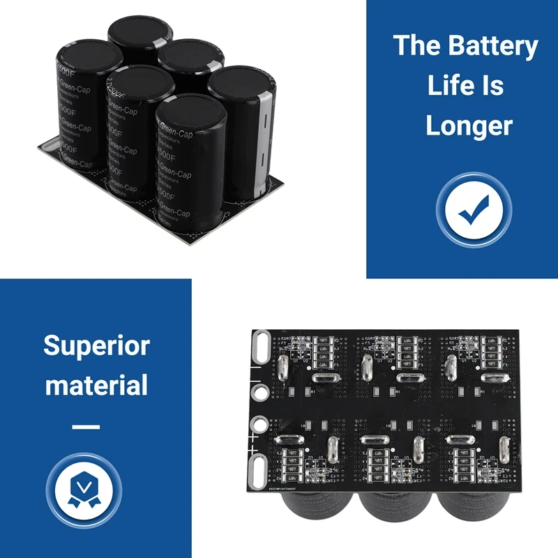 N91R-16V83F Dual Row Capacitor Module For SAMWHA Automotive Super Farad Capacitor Module Boost Power Regulator Power Supply