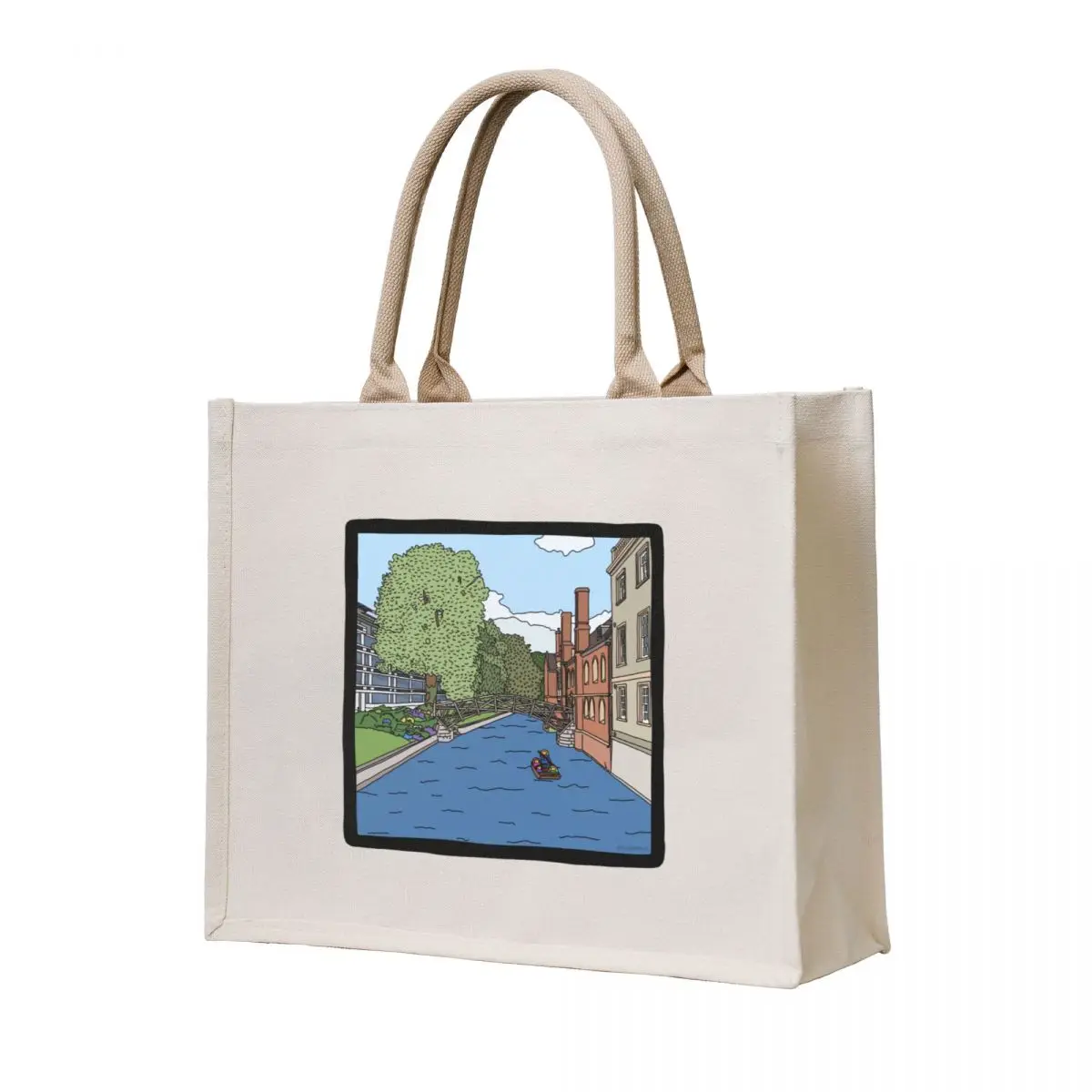 

Queens College - Strugletown || Cambridge struggles Tote Bag Canvas Handbags the tote bag