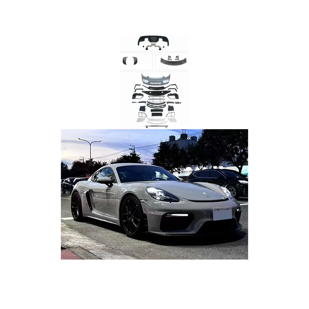 

Facelift Accessories for 718 982 2016 -2024 Cayman Boxster Upgraded to GT4 PP Body Kit Front bar