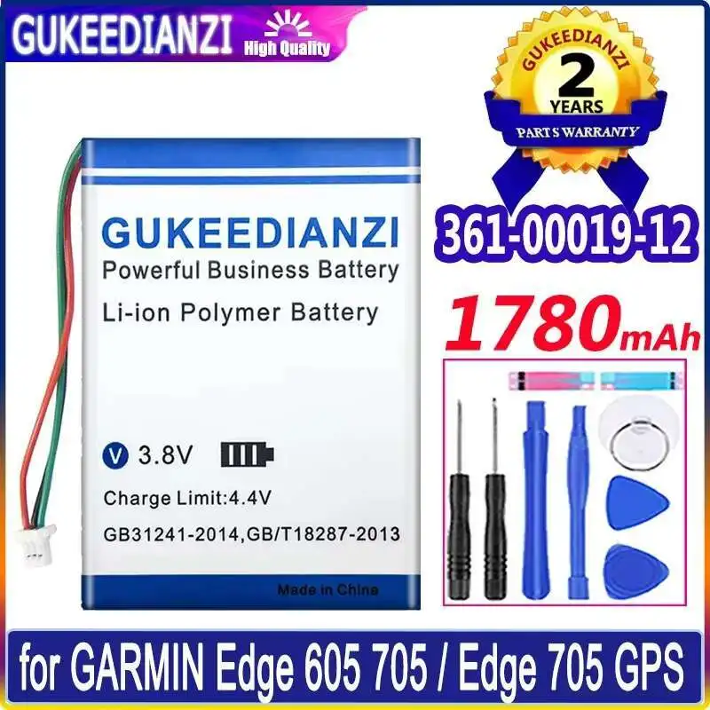 

For Garmin Edge 605 705 Edge 705 Gps Gps Battery Lightweight 1780mAh 361-00019-12 361-00019-14