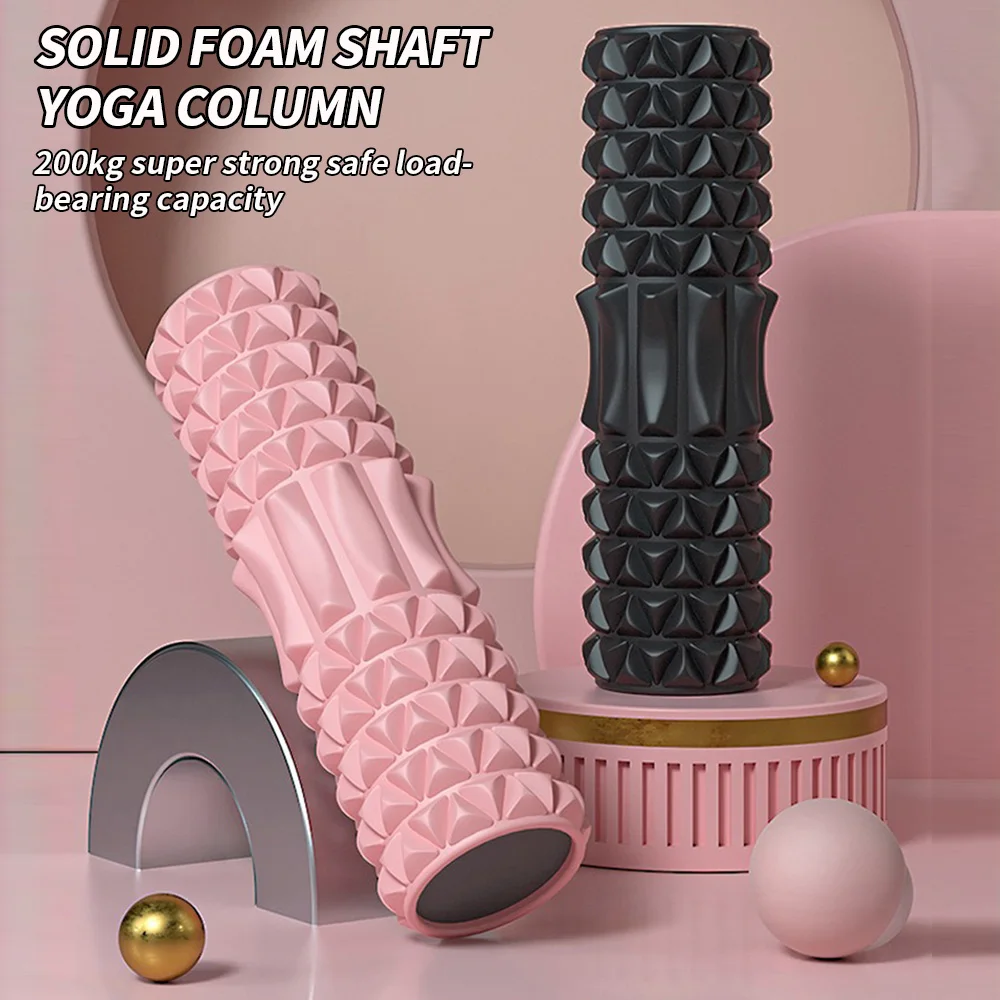 1 Stück – super tragender Massageroller, Schaumachse, Yoga-Säulen-Massagestab – geeignet für Heimübungen und Muskelentspannung