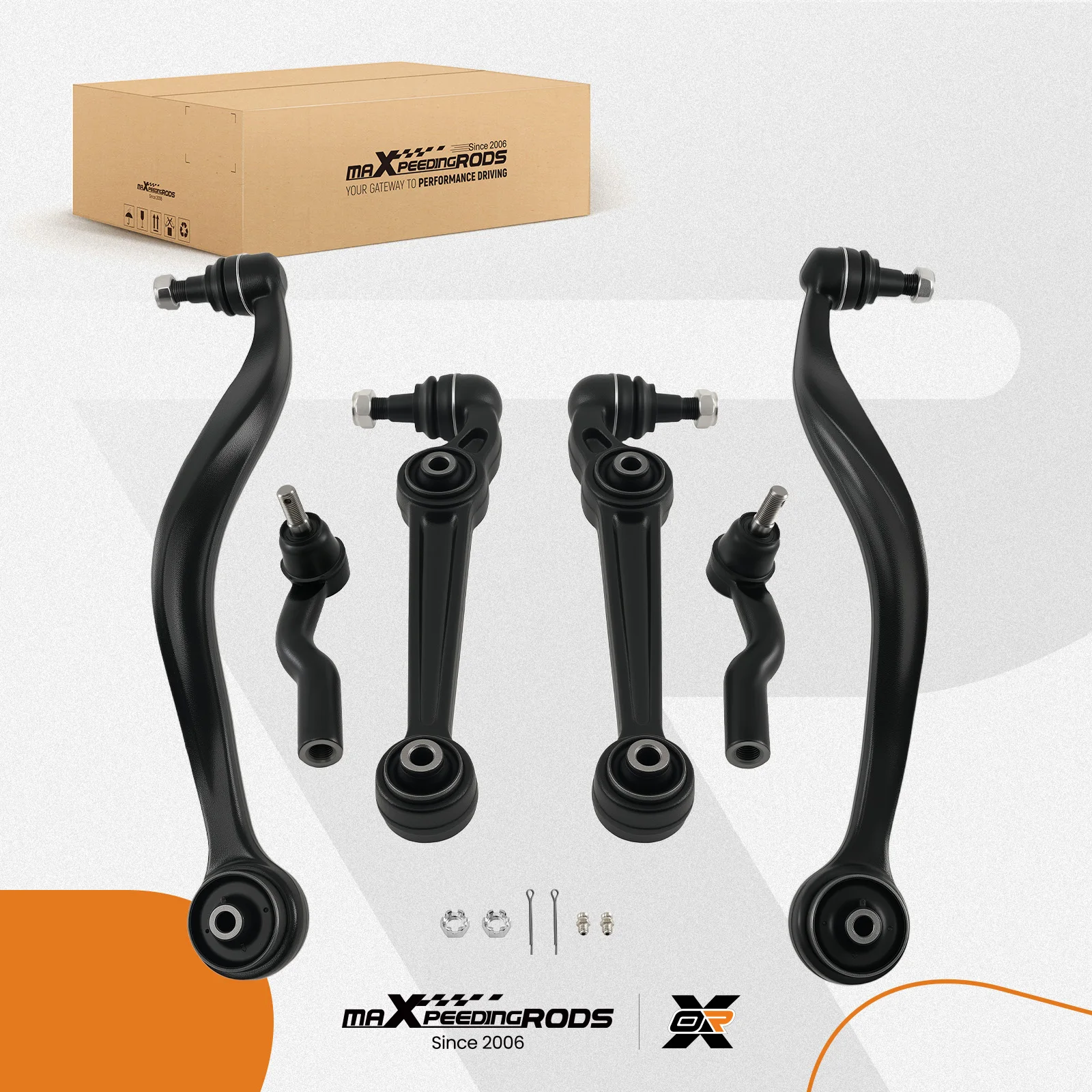 

Forward Rearward Front Lower Control Arms Tie Rod 6Pcs Kit for MAZDA 6 2003-2008 K620069 K620492