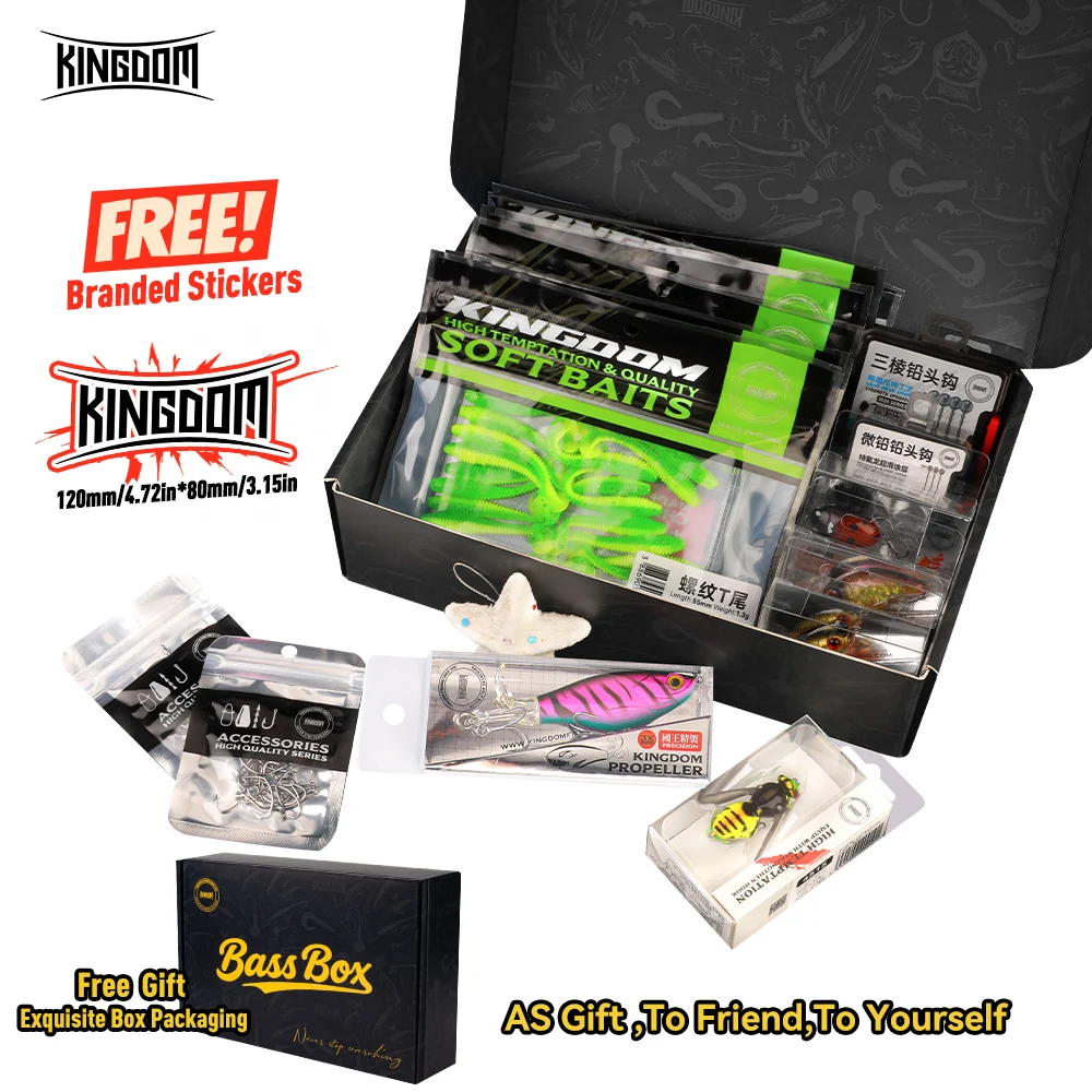 

Набор рыболовных приманок Kingdom, 5/62/132 шт., мягкая приманка со свинцовым крючком, кривошипным крючком, жесткие воблеры для окуня, щуки, все варианты слоя воды