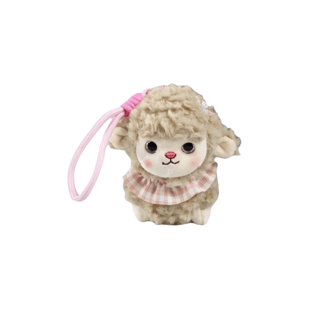 Bag Hanging Sheep Plush Keychain Ornaments Kawaii Sheep Plush Doll Charms Lamb New Year Fluffy Lamb Pendant Backpack Decor