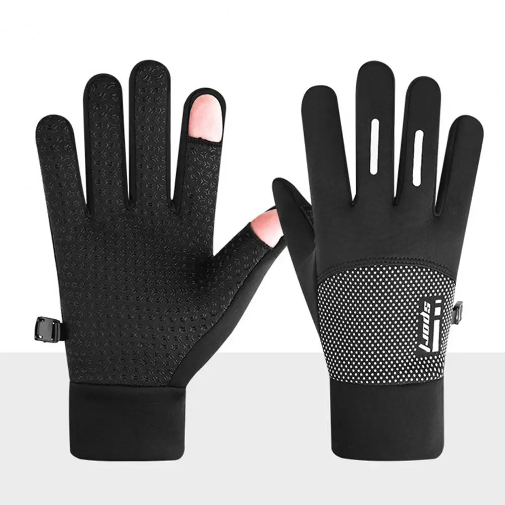 

1 Pair Winter Cycling Gloves Warm Flip-top Touchscreen Non-slip Windproof Waterproof Motorcycle Riding Snow Skiing Gloves