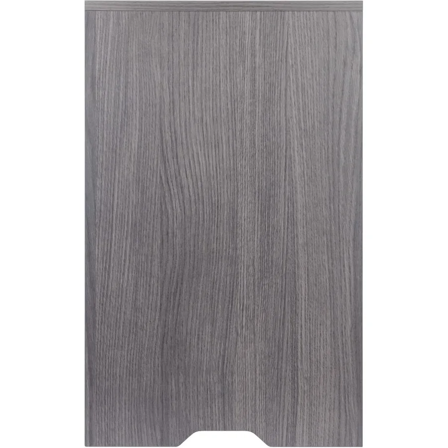 Charcoal Gray File Storage Cabinet with Drawers & Open Shelves, 19.2"W x 15.9"D x 26.3"H