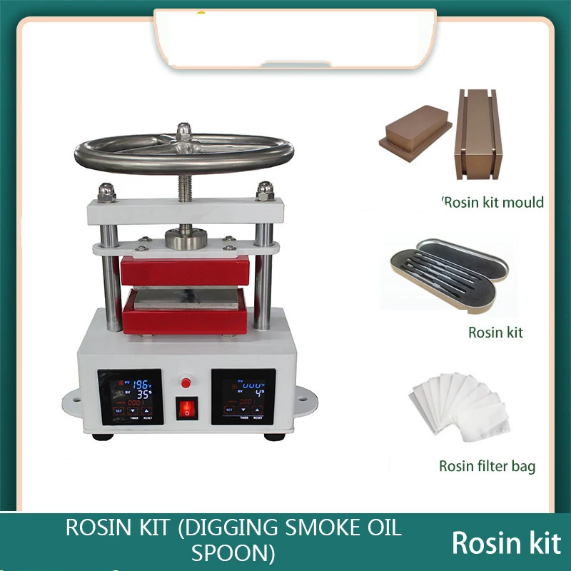 CK220 Manual Rosin Press 110V/220V/800W High Pressure Heat Exchanger Top And Bottom Plate Hot Press Rosin Extraction Tool