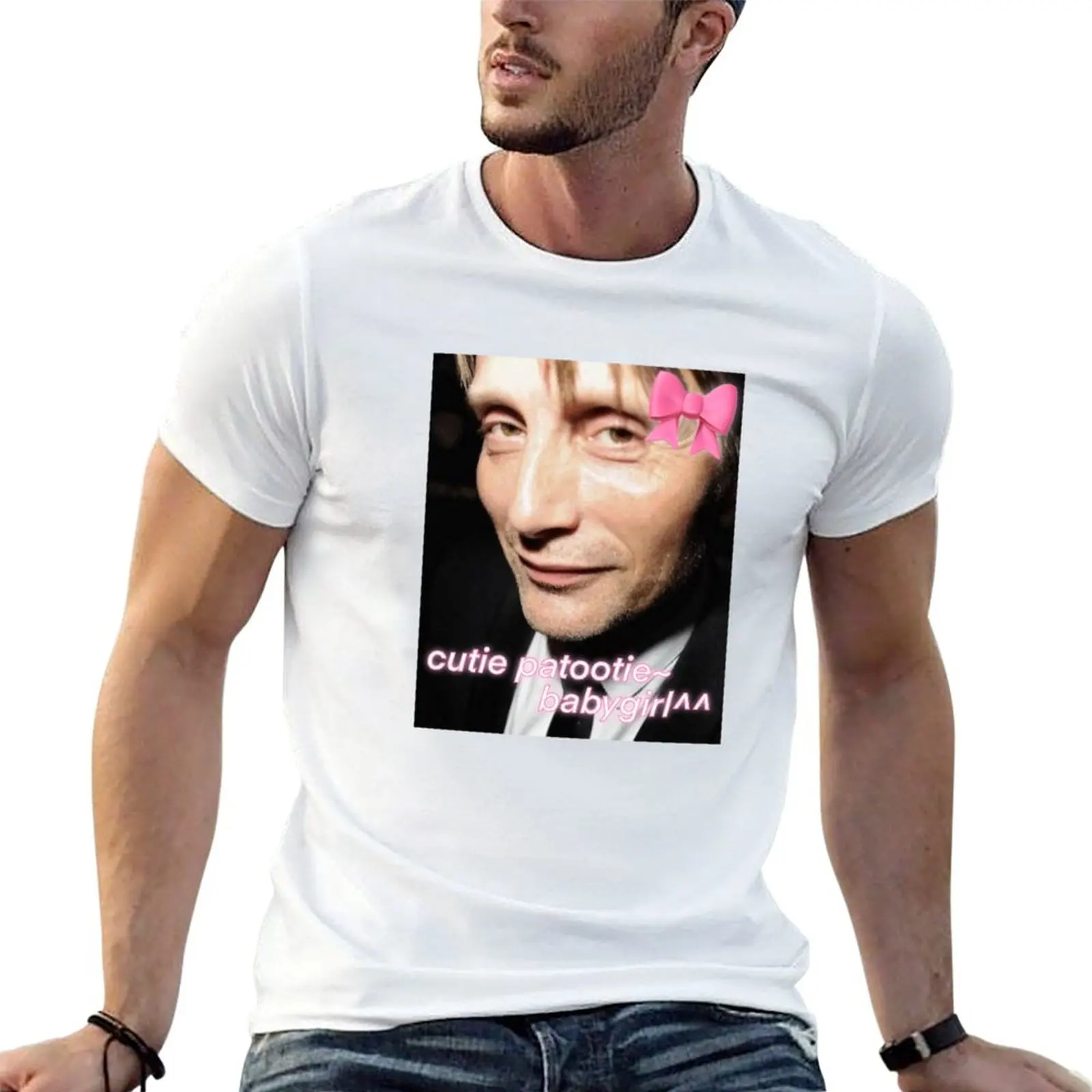 

Cutie Patootie Mads Mikkelsen babygirl T-Shirt t shirts for man cotton man t shirt heavy cotton t shirts cotton 100% T-shirt