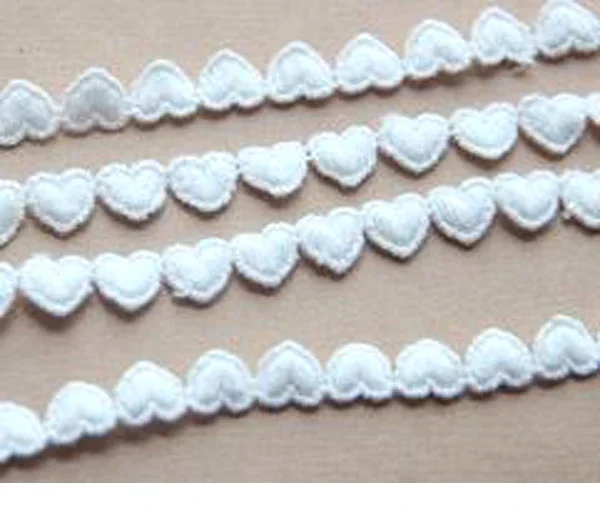 Width: 0.8cm (0.32 Inch) Sweet Heart Lace Trims Garment Cotton Lace Scrapbooking DIY accessories(ss-862)